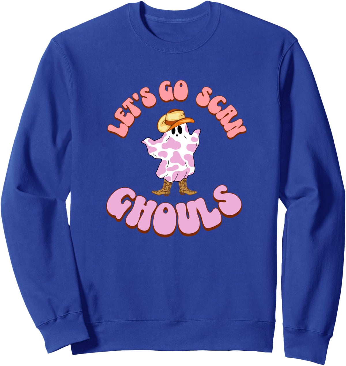 Sonographer Halloween Ultrasound Tech Let's Go Scan Ghouls Sweatshirt - Adult Unisex Royal Blue