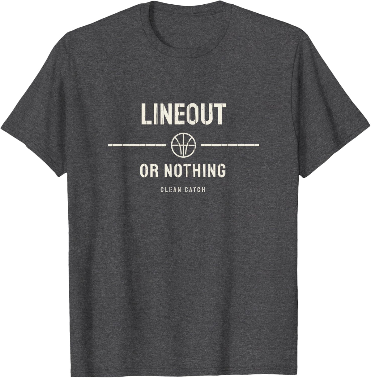 Rugby Rugby Club Forward Ruck Lineout Funny Rugby Player T-Shirt - Dark Heather Grey