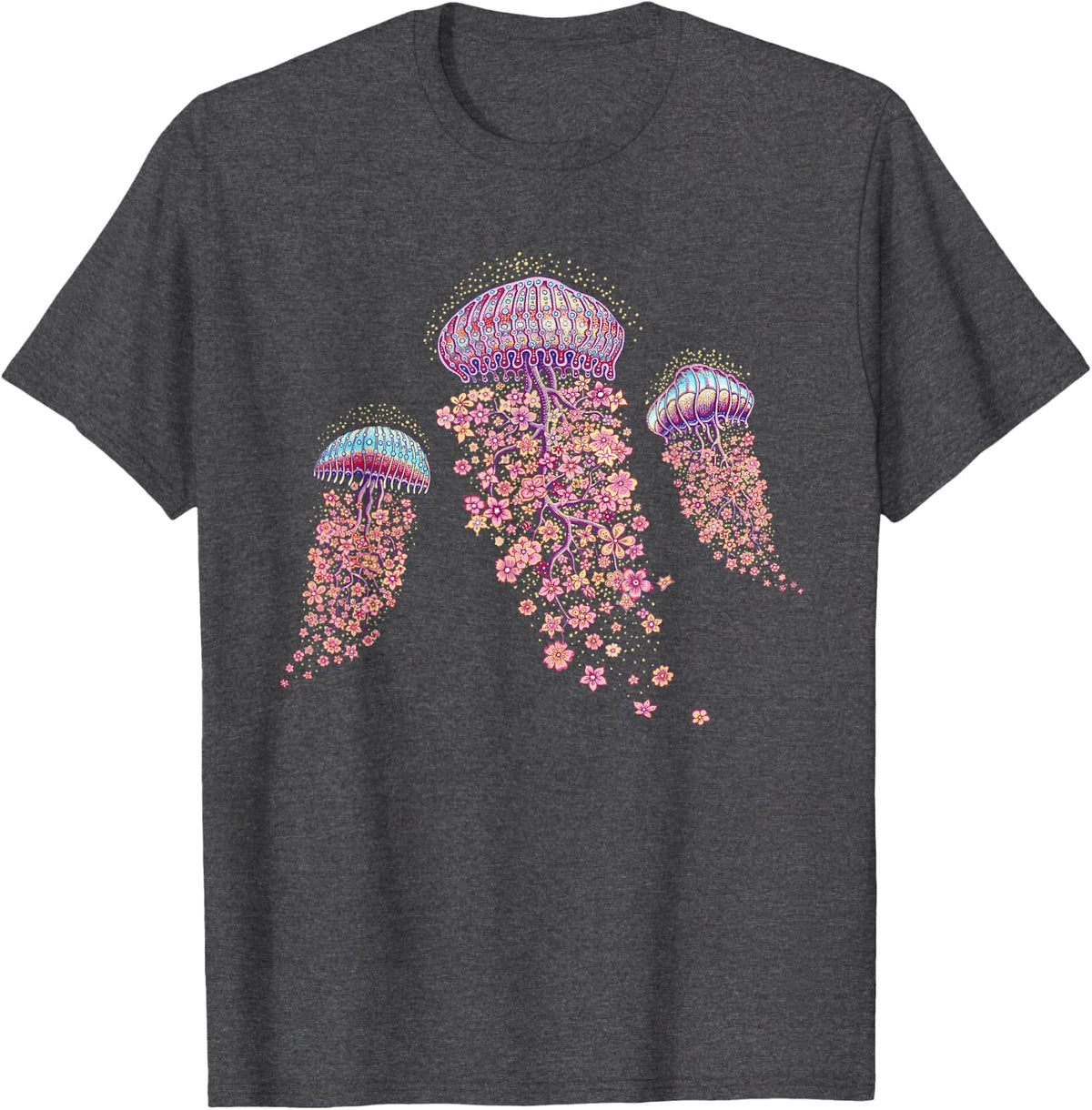 Jellyfish - Emek Artman T-Shirt - Dark Heather Grey