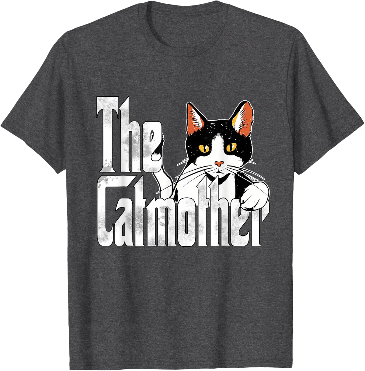 Cat Mom The Catmother Crazy Cat Mother Kitty Mommy T-Shirt - Dark Heather Grey