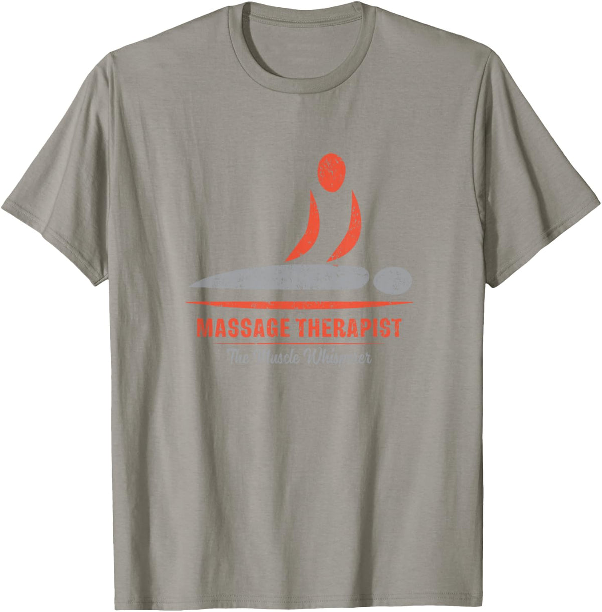 The Muscle Whisperer Massage Therapist Back Rub Therapy Fun T-Shirt - Slate Grey
