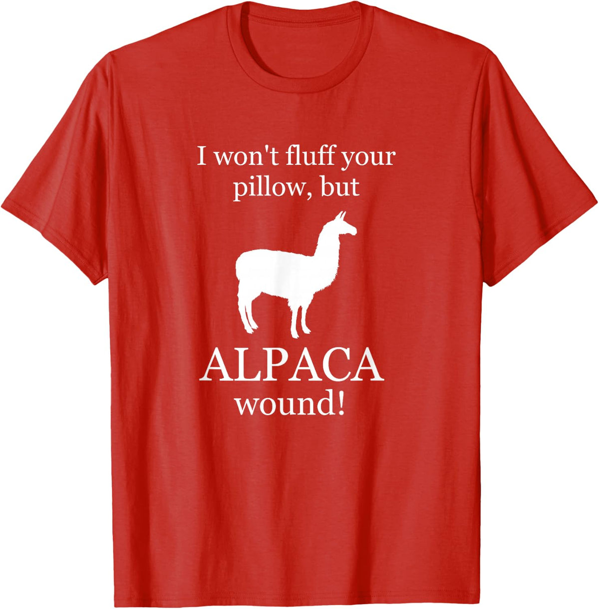 ALPACA Wound T-Shirt, Wound Care, Nurse, Trauma, ER, EMS Gift T-Shirt - Red