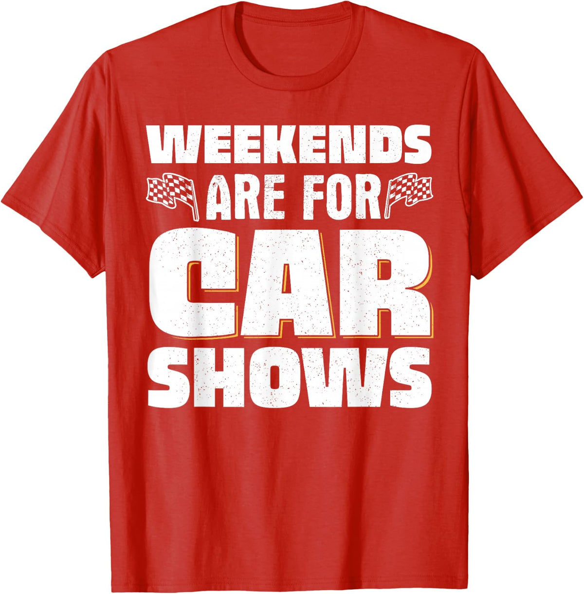 Weekends Are For Car Shows T-Shirt - Red