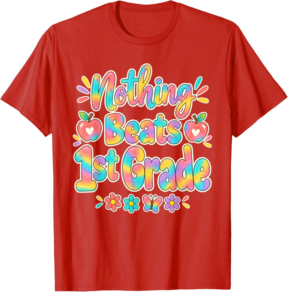 1st Grade Teacher Team Elementary School Staff Classroom T-Shirt - Red