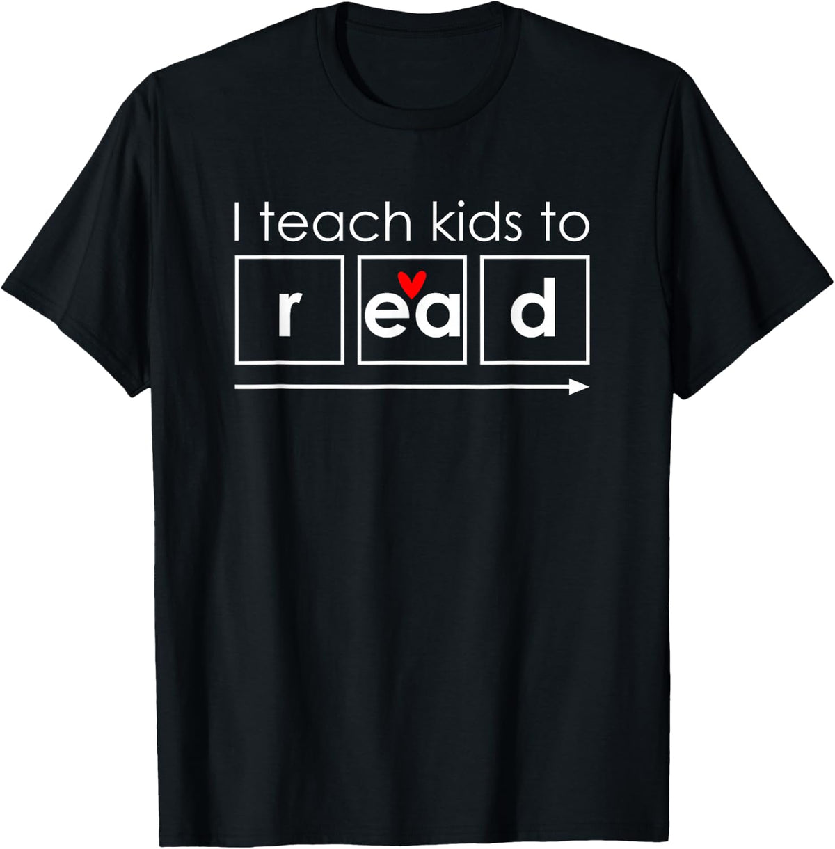 I Teach Kids to Read Dyslexia Teacher Dyslexia Therapist T-Shirt - Black
