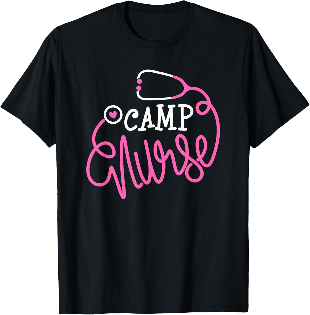 Camp Nurse Funny summer camp nursing Department Nurse T-Shirt - Black