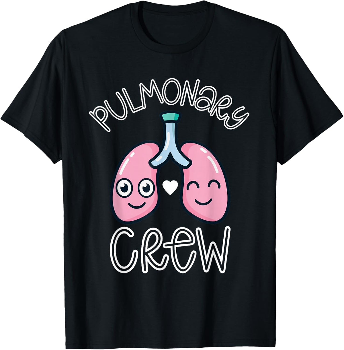 Pulmonary Nurse Crew Respiratory Lungs RT RN Therapy Week T-Shirt - Black