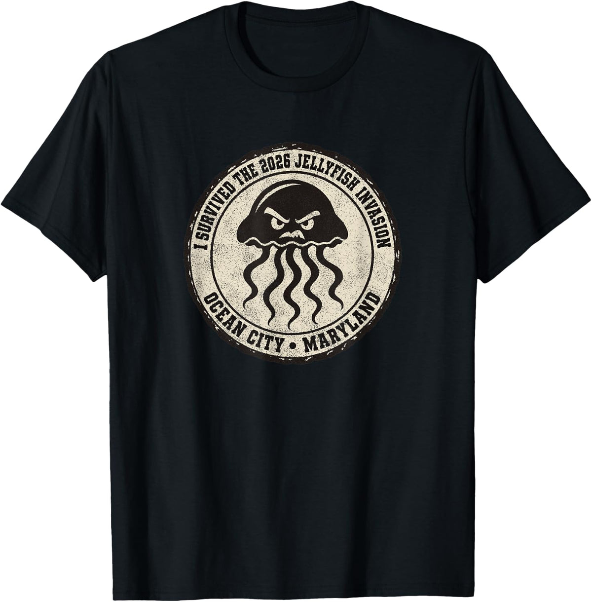 Survive 2026 Jellyfish Invasion Maryland T-Shirt - Black