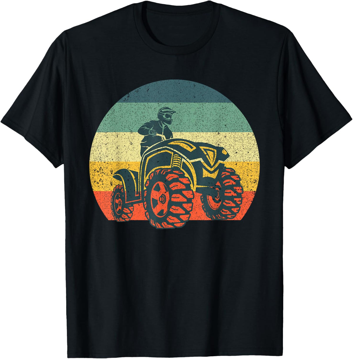 Best ATV Design for Men Women Kids 4 Wheeler ATV Quad Racing T-Shirt - Black