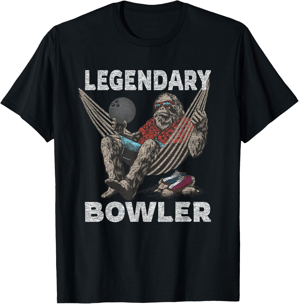 Funny Bowling Bowler Legendary Saying T-Shirt - Black