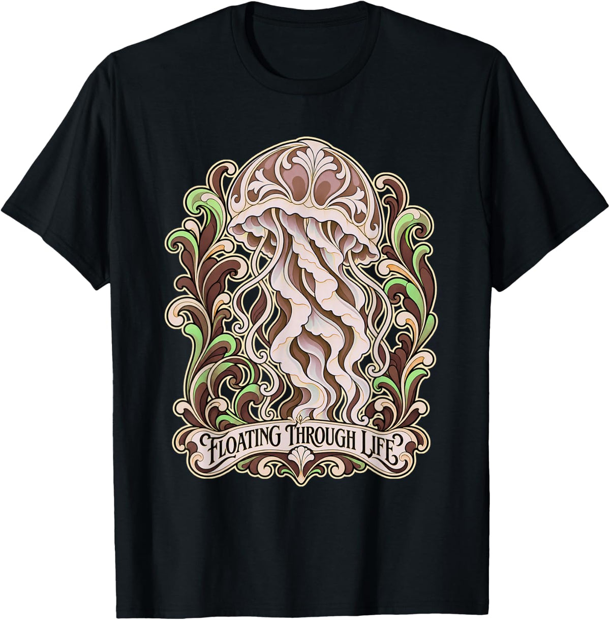 Jellyfish Lover Marine Biology T-Shirt - Black