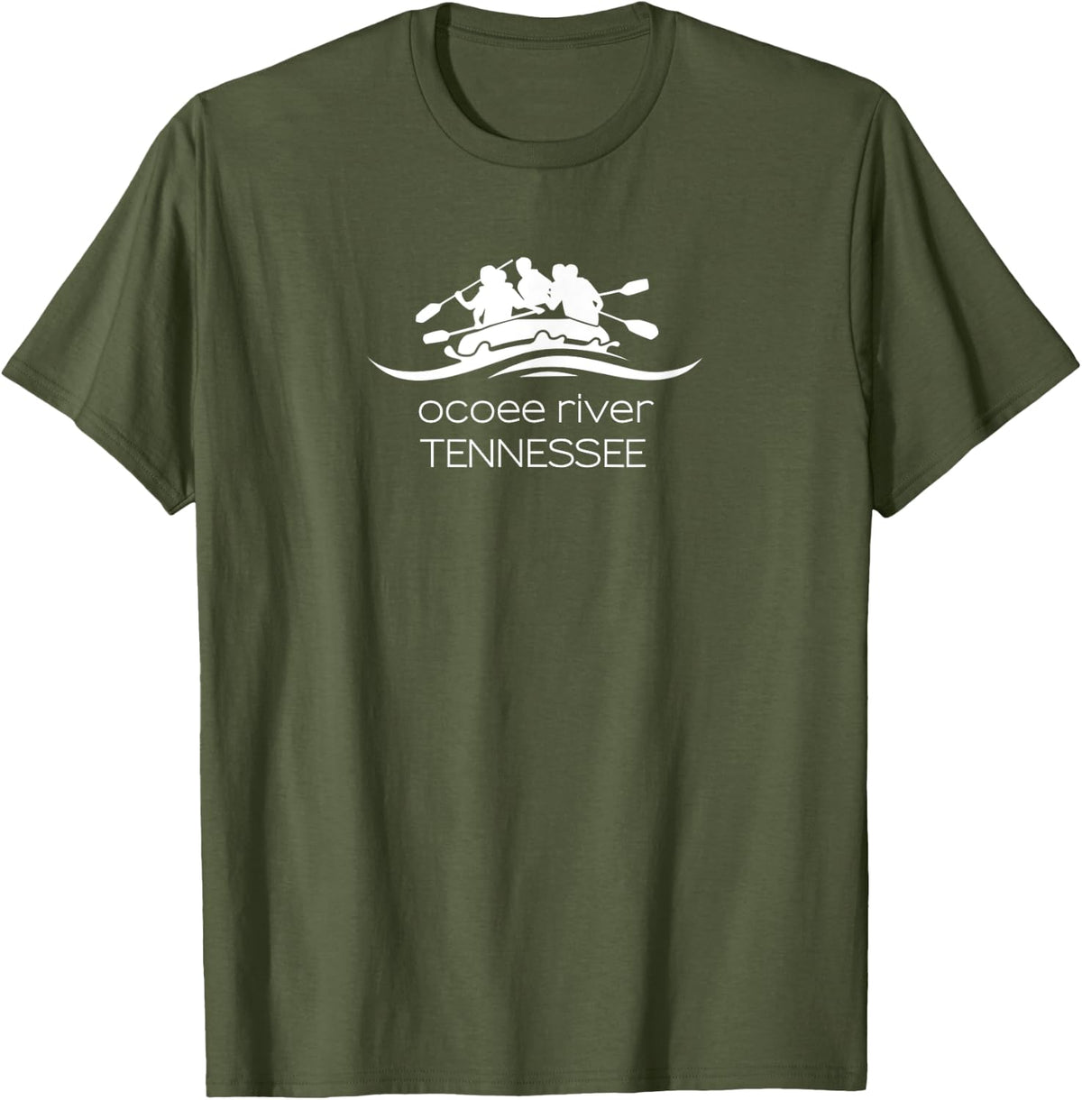Tennessee - Ocoee River T-Shirt - Olive Green