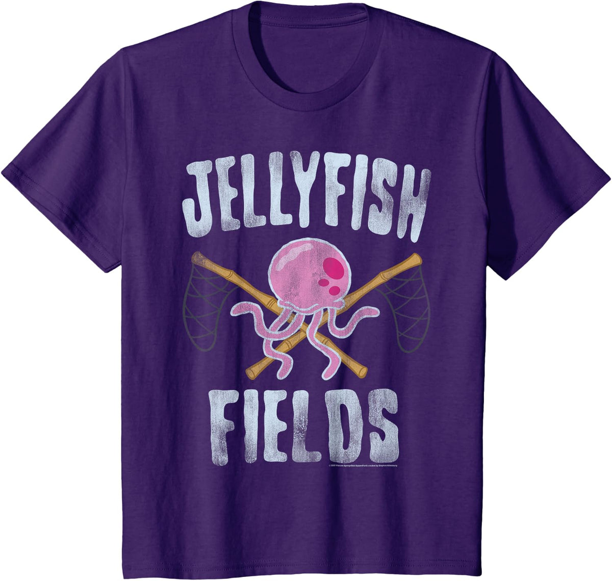 Spongebob Squarepants Jellyfish Fields T-Shirt - Purple