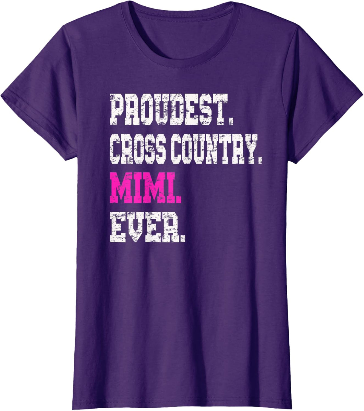 Custom Cross Country Mimi TShirt, Track Mimi Shirt - Purple