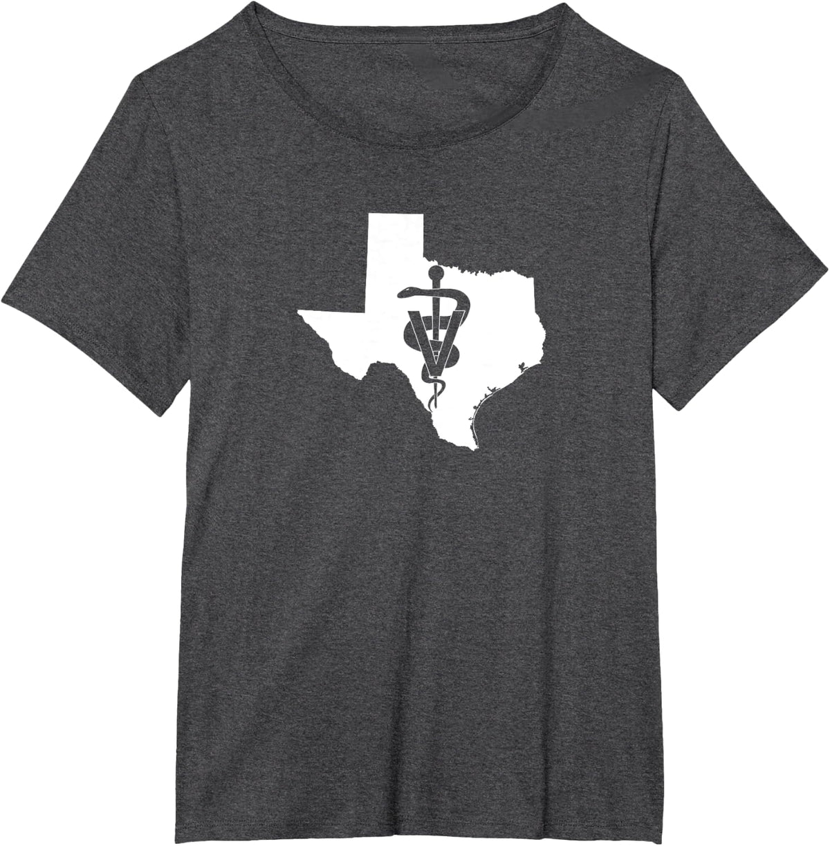 Texas Veterinary Medicine Vet Tech Clinic T-Shirt T-Shirt - Dark Heather Grey