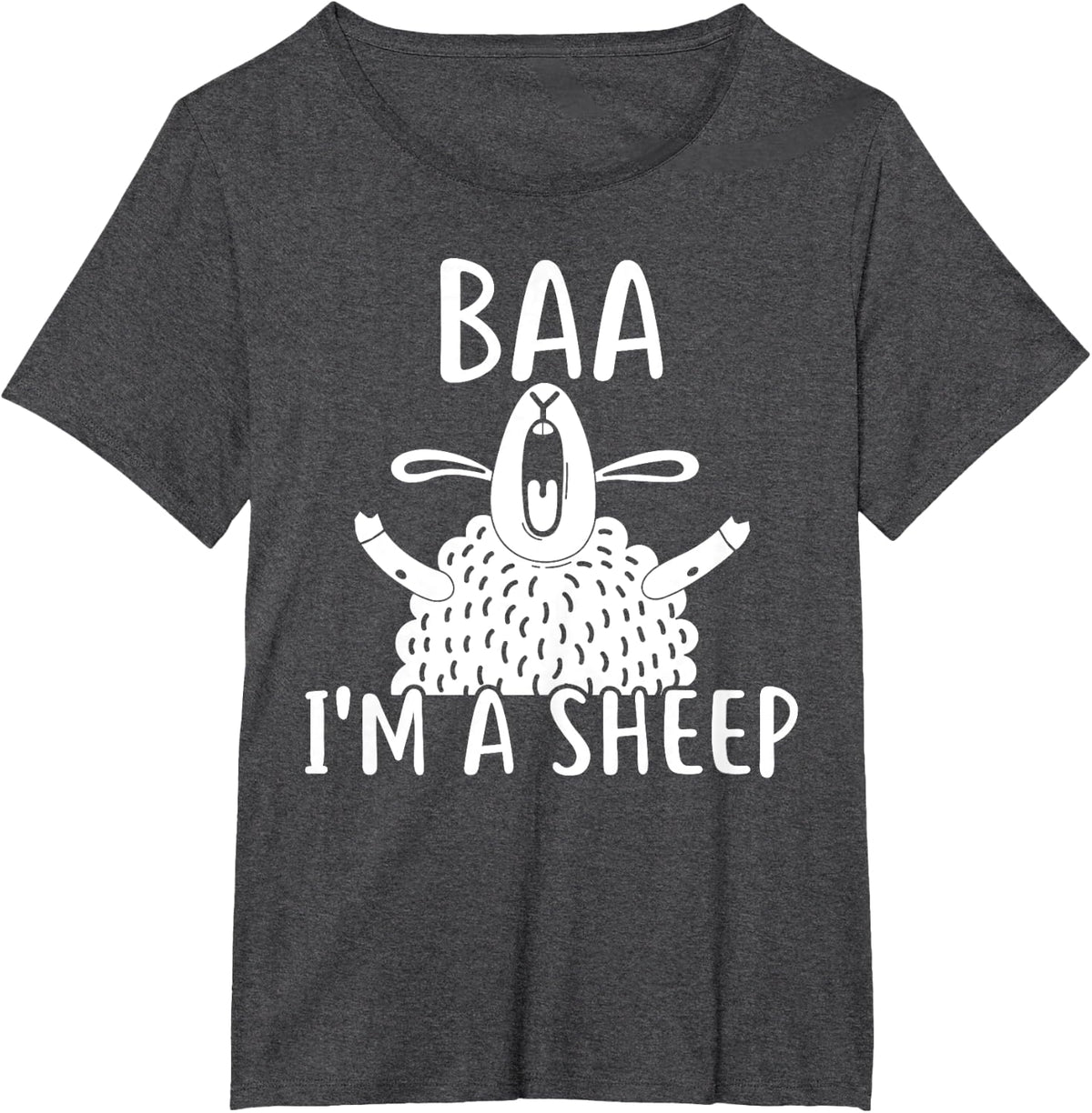 Baa I'm A Sheep T-Shirt T-Shirt - Dark Heather Grey