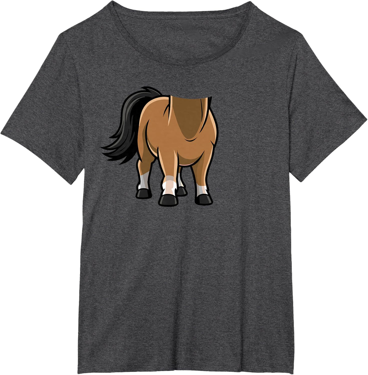 Horse Halloween Tshirt Outfit Funny Simple Kids Costume T-Shirt - Dark Heather Grey