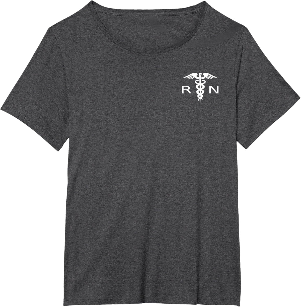 RN Caduceus Symbol Logo T-Shirt T-Shirt - Dark Heather Grey