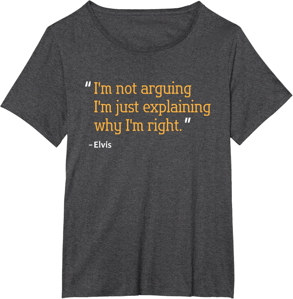 ELVIS Gift Quote Funny Birthday Personalized Name Idea T-Shirt - Dark Heather Grey
