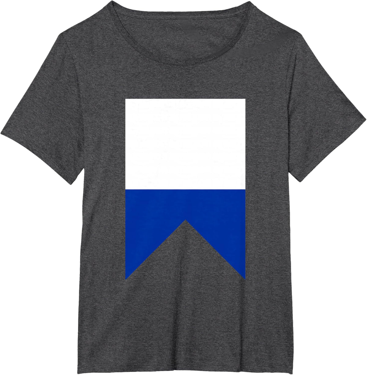 Diver Down Alpha Signal Flag Scuba Diving Nautical Maritime T-Shirt - Dark Heather Grey
