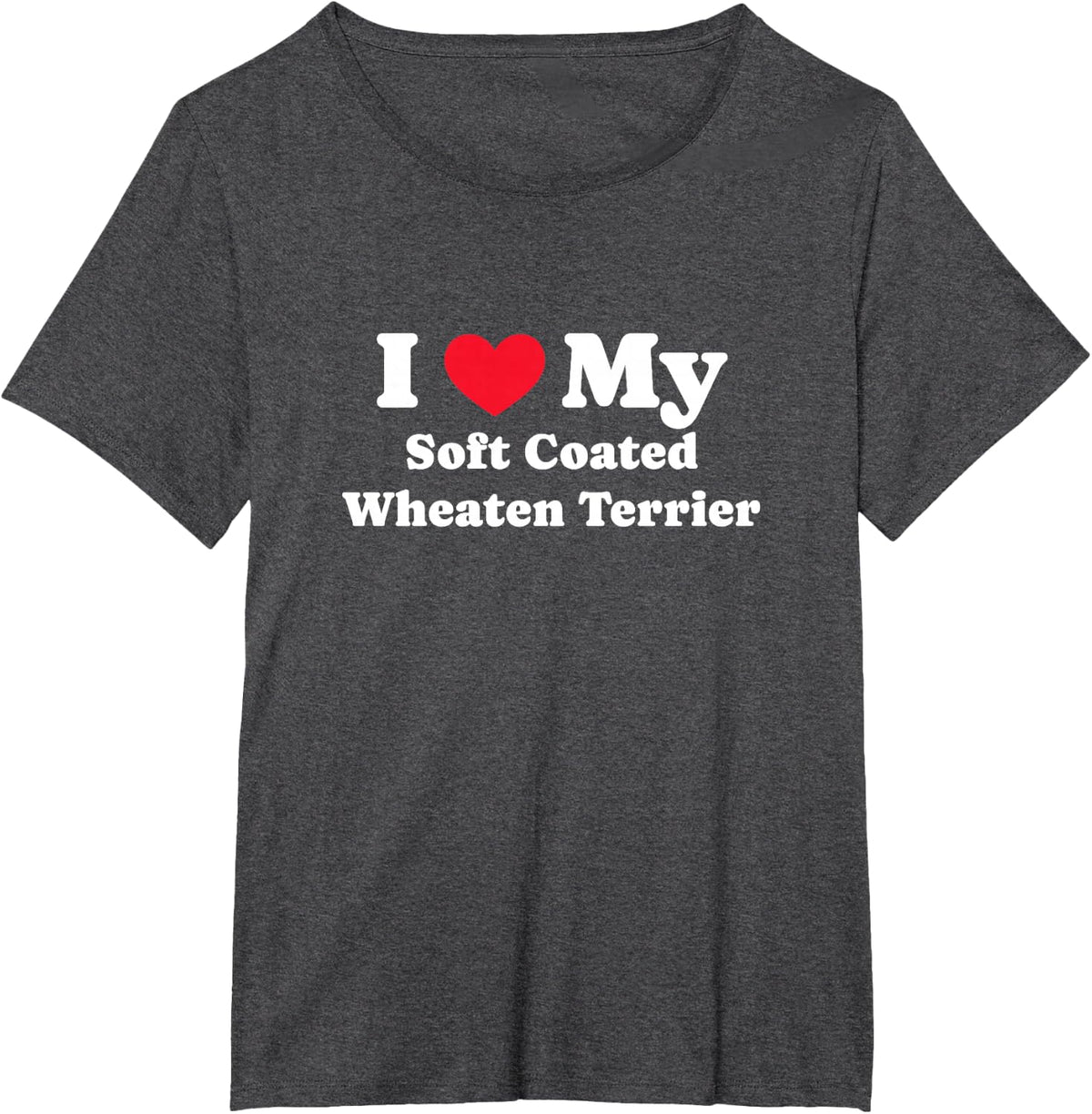 I Love My Soft Coated Wheaten Terrier Wheaten T-Shirt - Dark Heather Grey