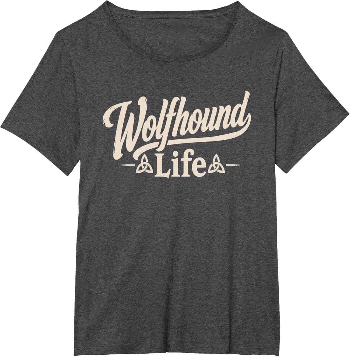 Irish Wolfhound Owner Passionate About Ancient Breed Fan Dog T-Shirt - Dark Heather Grey