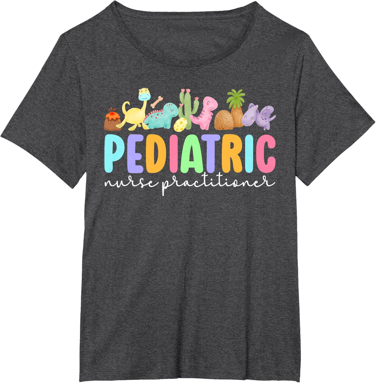 Pediatric Nurse Practitioner Tees Peds NP T Shirts For Women Men - Dark Heather Grey