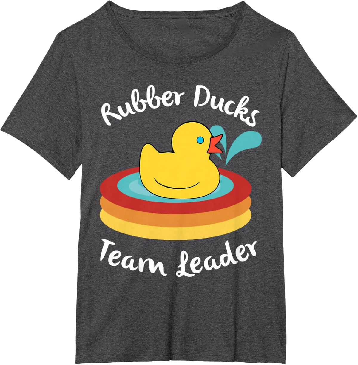 Rubber Ducks Team Leader Water Play Time T-Shirt - Dark Heather Grey