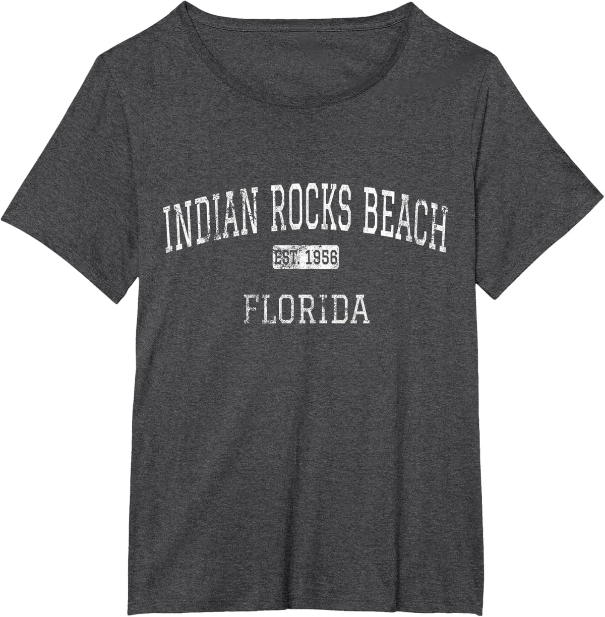Indian Rocks Beach Florida FL Vintage T-Shirt - Dark Heather Grey