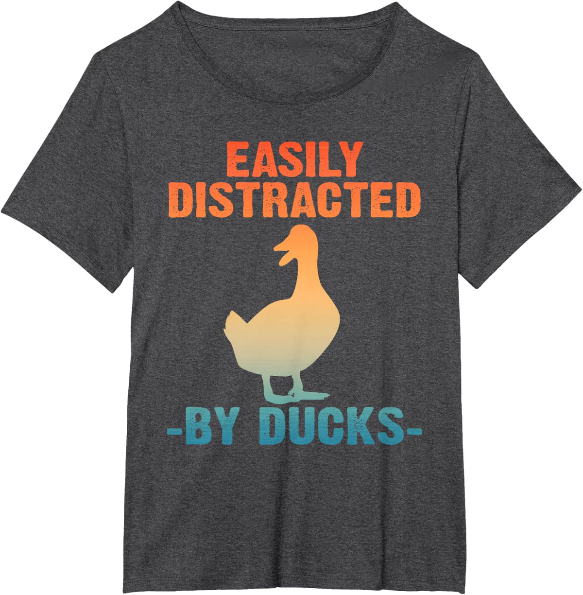 Cute Duck Design For Men Women Aquatic Bird Duck Lovers T-Shirt - Dark Heather Grey