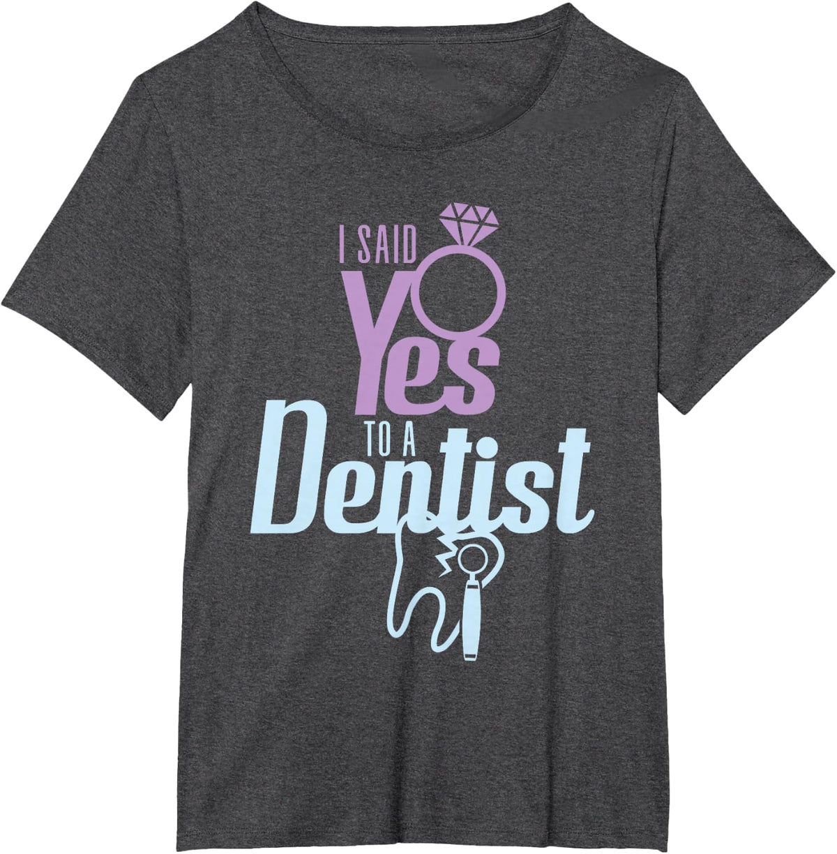 Future Bride Shirt Love Dentist Bachelorette T Shirt T-Shirt - Dark Heather Grey