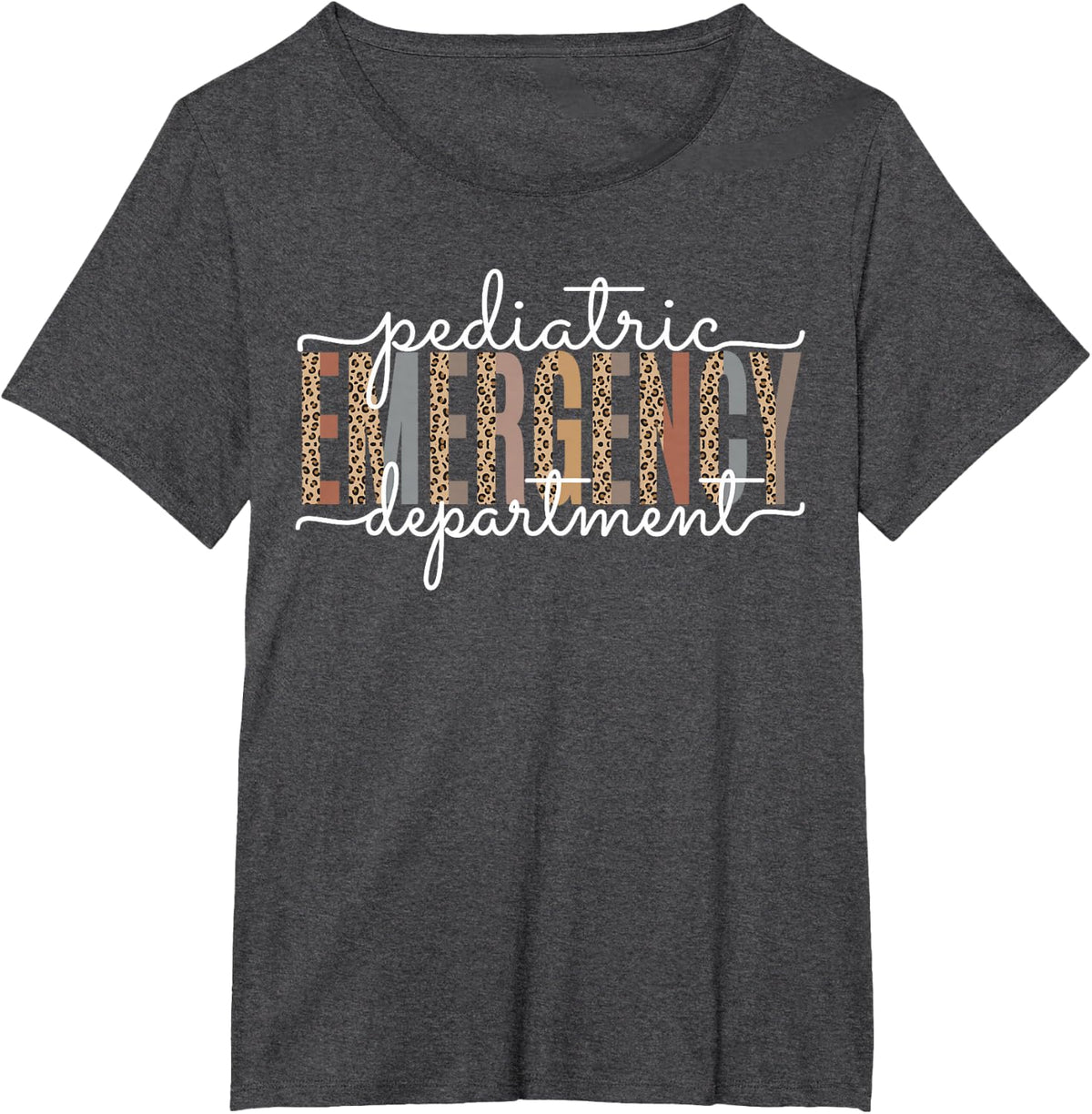 Pediatric Emergency Department Emergency Room Nurse Nursing T-Shirt - Dark Heather Grey
