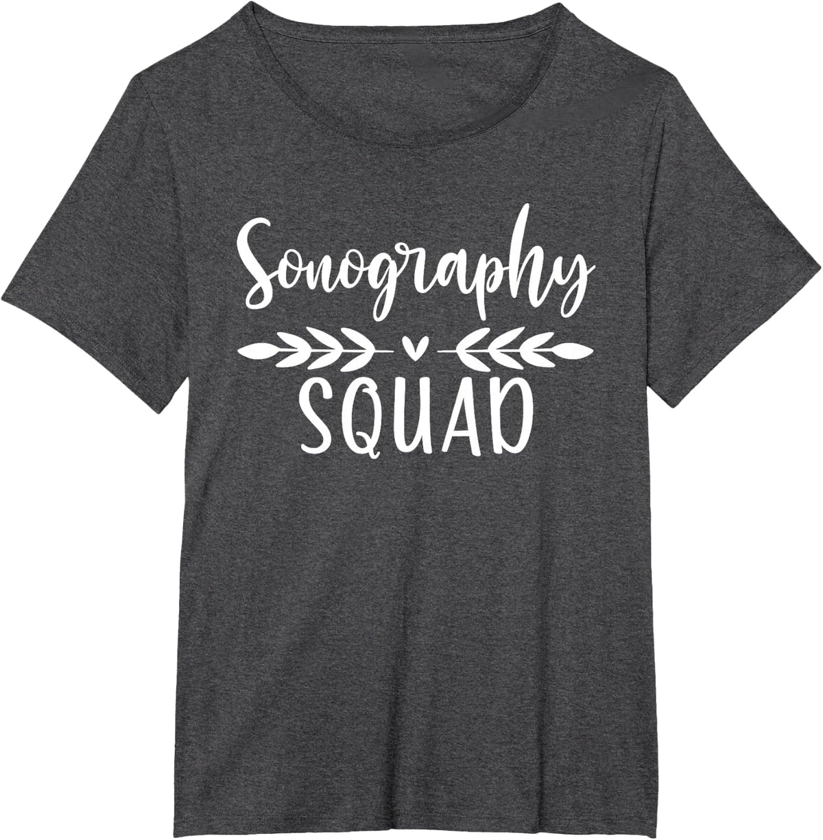 Sonography Squad Sonographer Crew Ultrasound T-Shirt - Dark Heather Grey