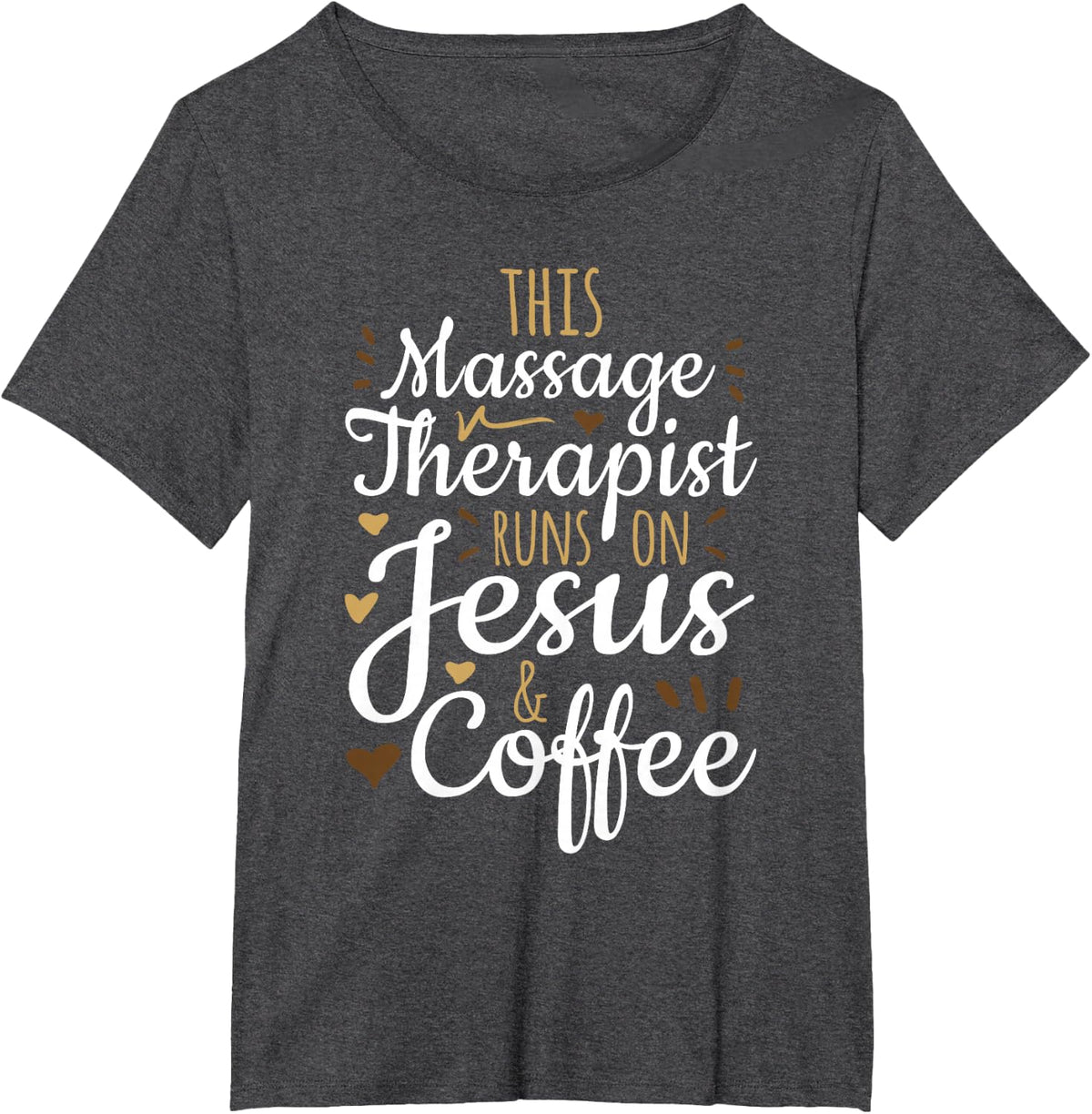 Coffee LMT Gift, Licensed Massage Therapist T-Shirt - Dark Heather Grey
