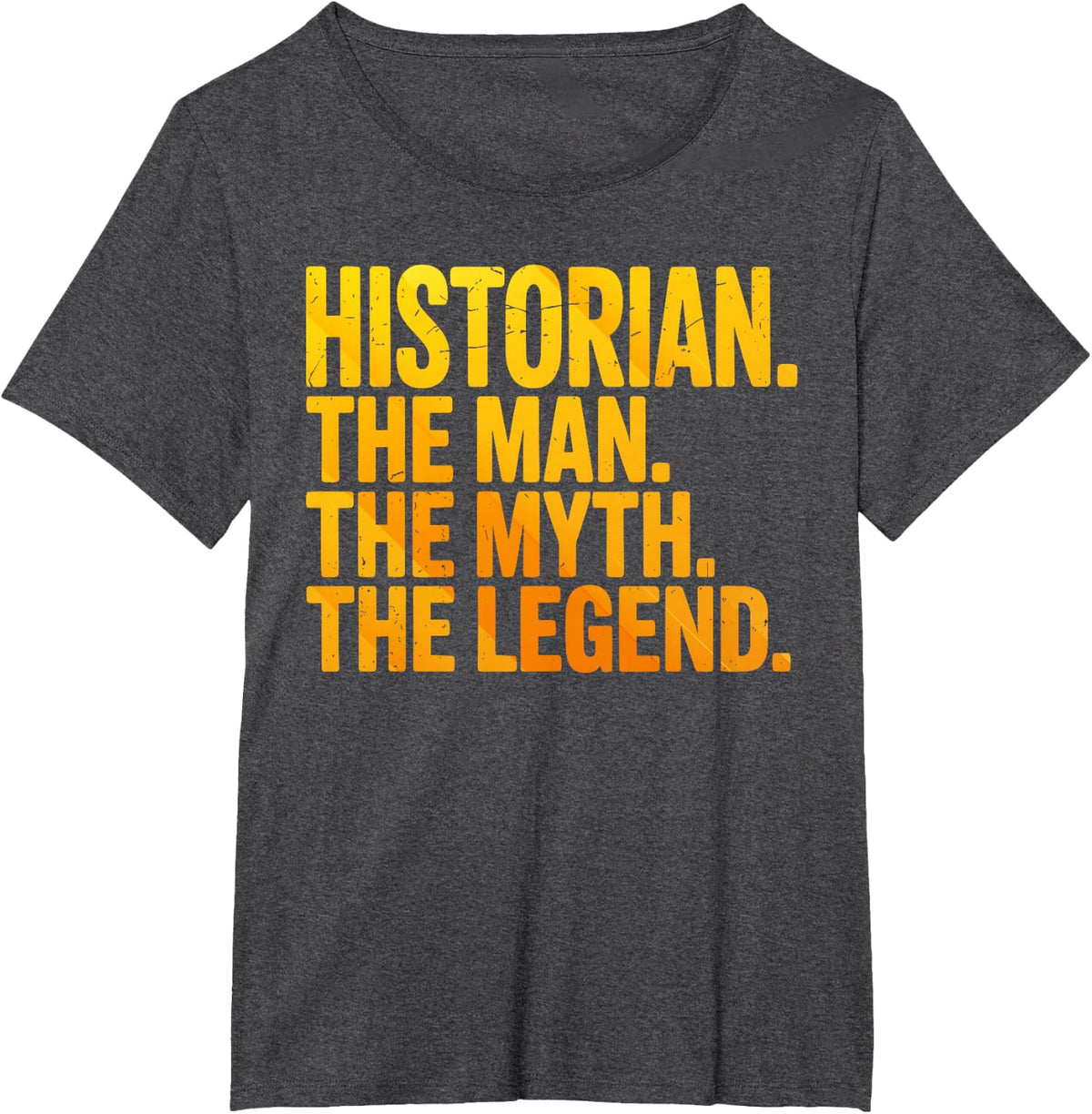 Historian Art for Men Boys Dad History Teacher History Buff T-Shirt - Dark Heather Grey