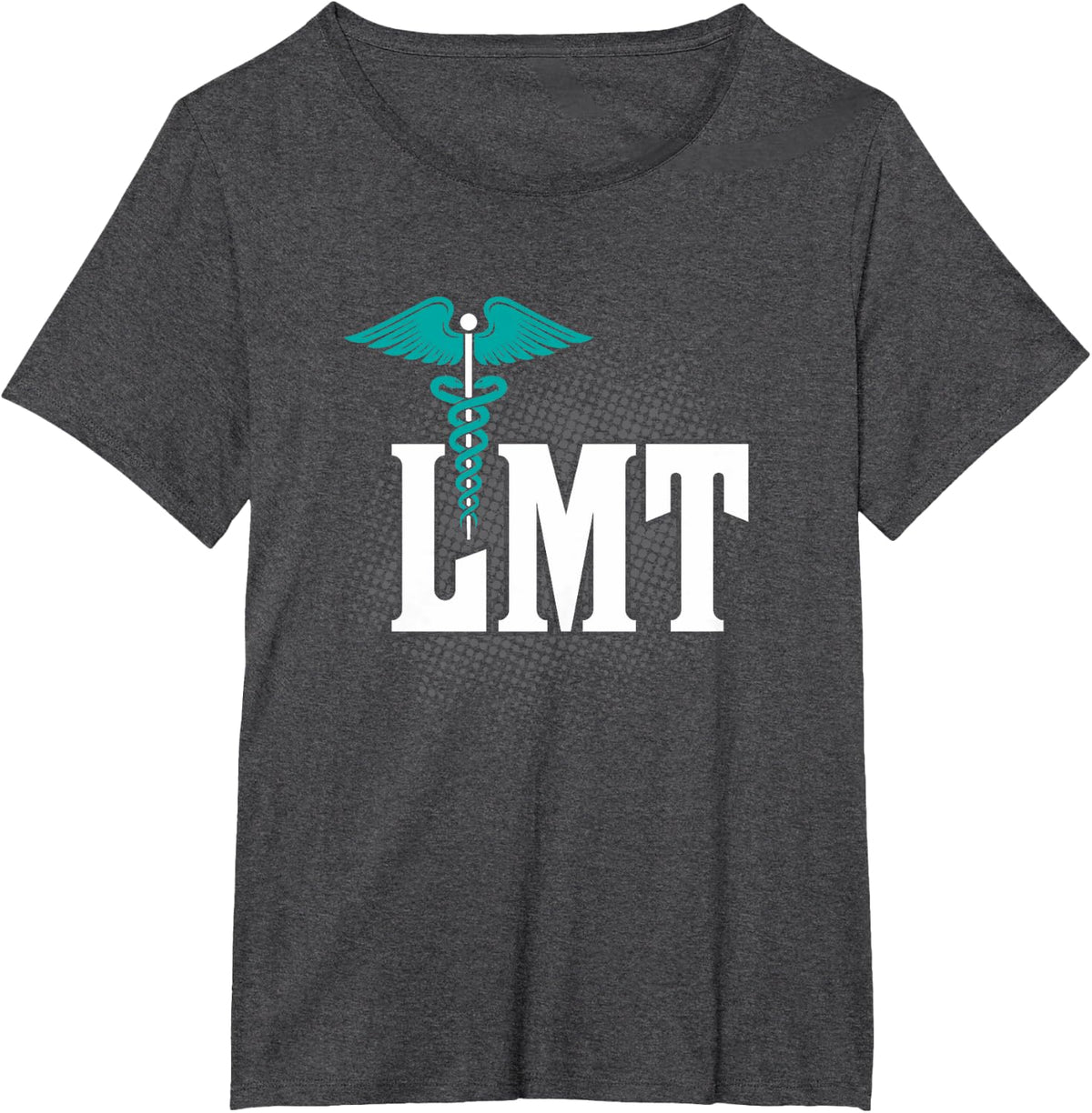 LMT Licensed Massage Therapist Caduceus Gift T-Shirt - Dark Heather Grey