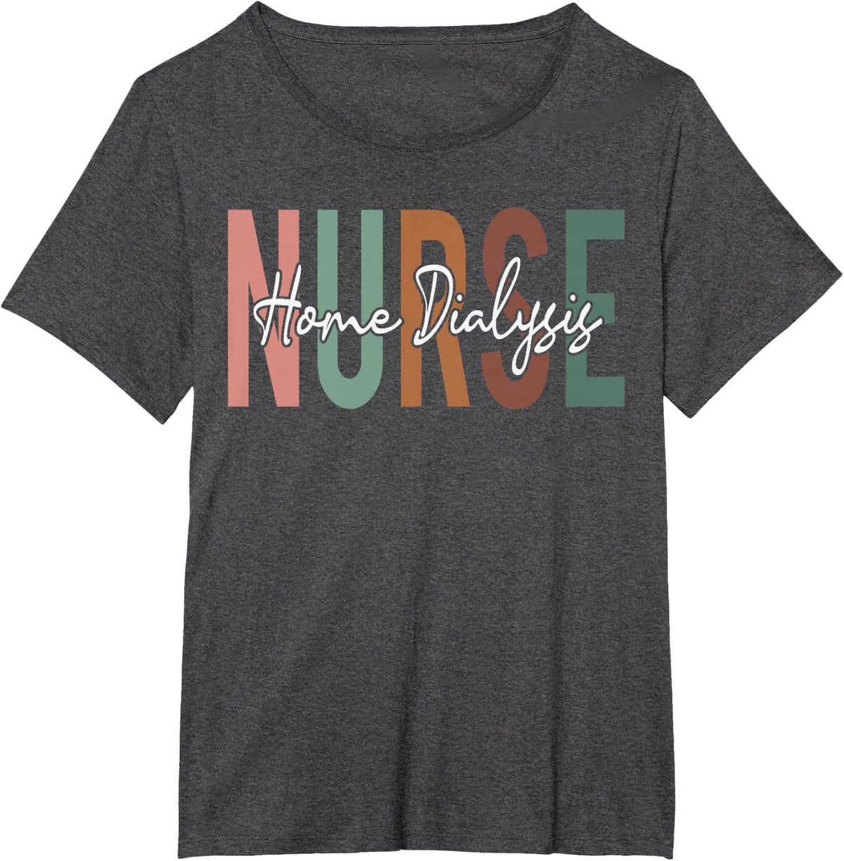 Home Dialysis Nurse Retro Vintage Appreciation Week T-Shirt - Dark Heather Grey