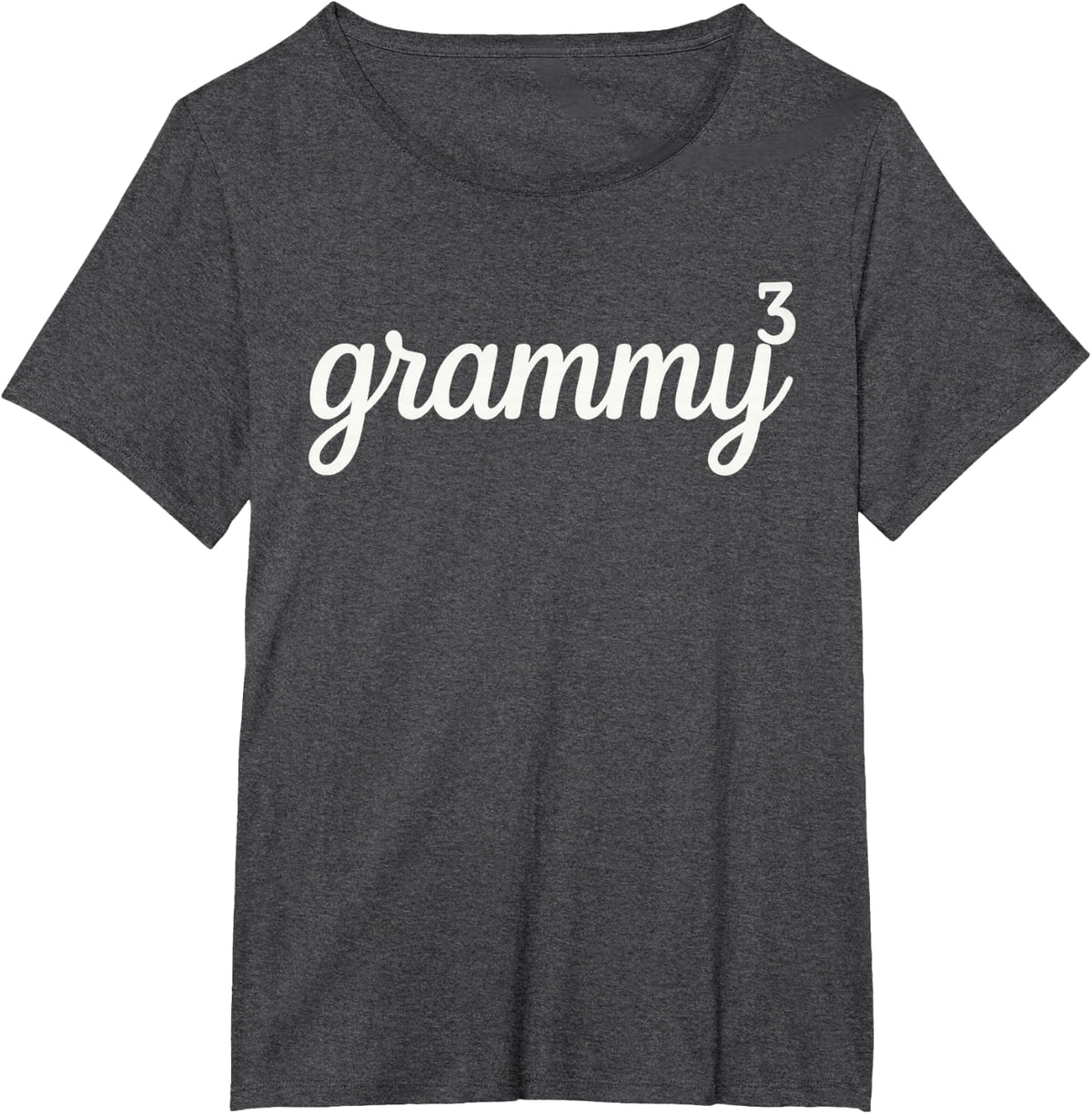 Grammy 3 Mama of 3 Funny Mother's Day T-Shirt - Dark Heather Grey