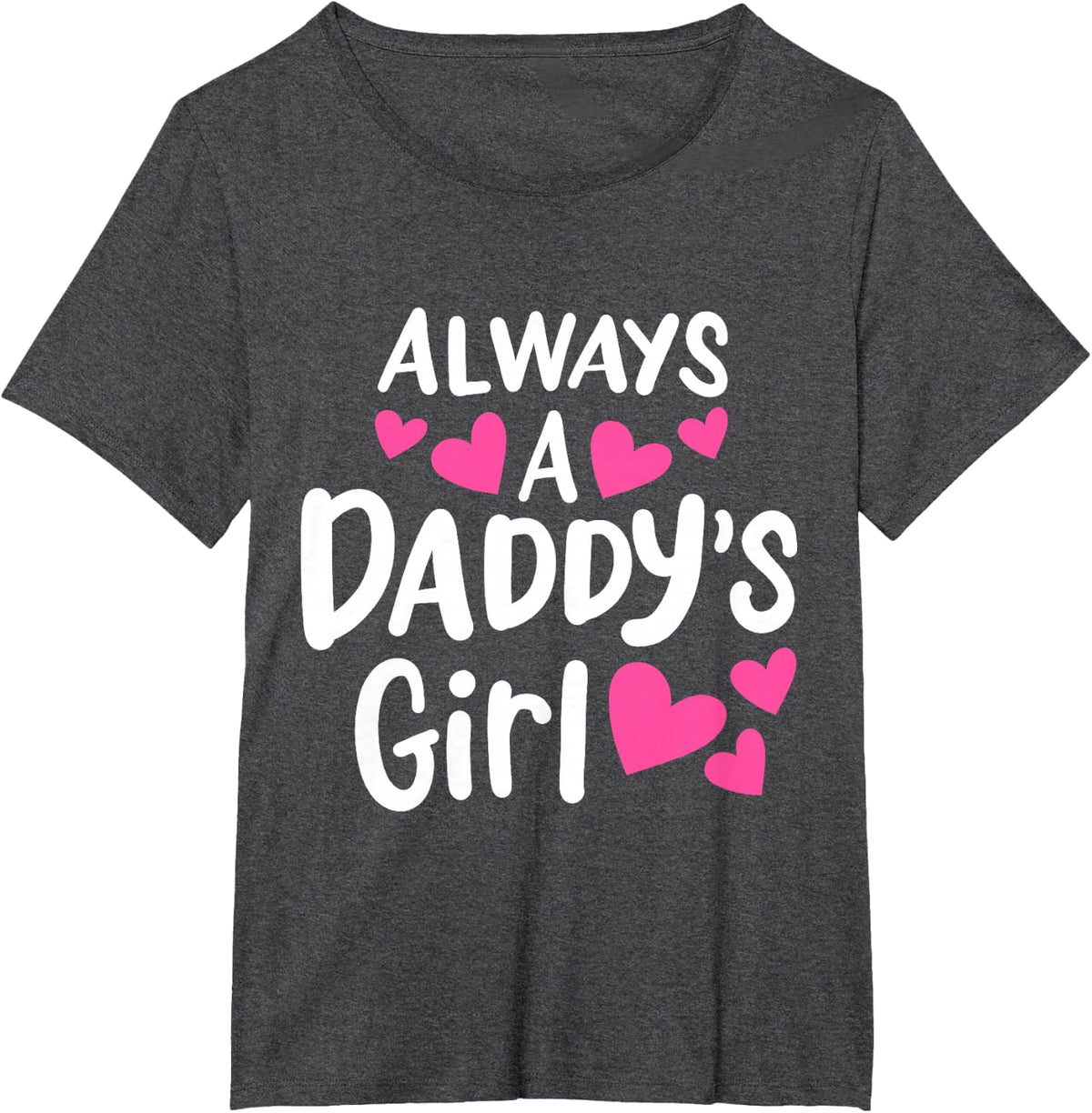 Always A Daddy's Girl Adorable and Cute Kids Girl T-Shirt - Dark Heather Grey