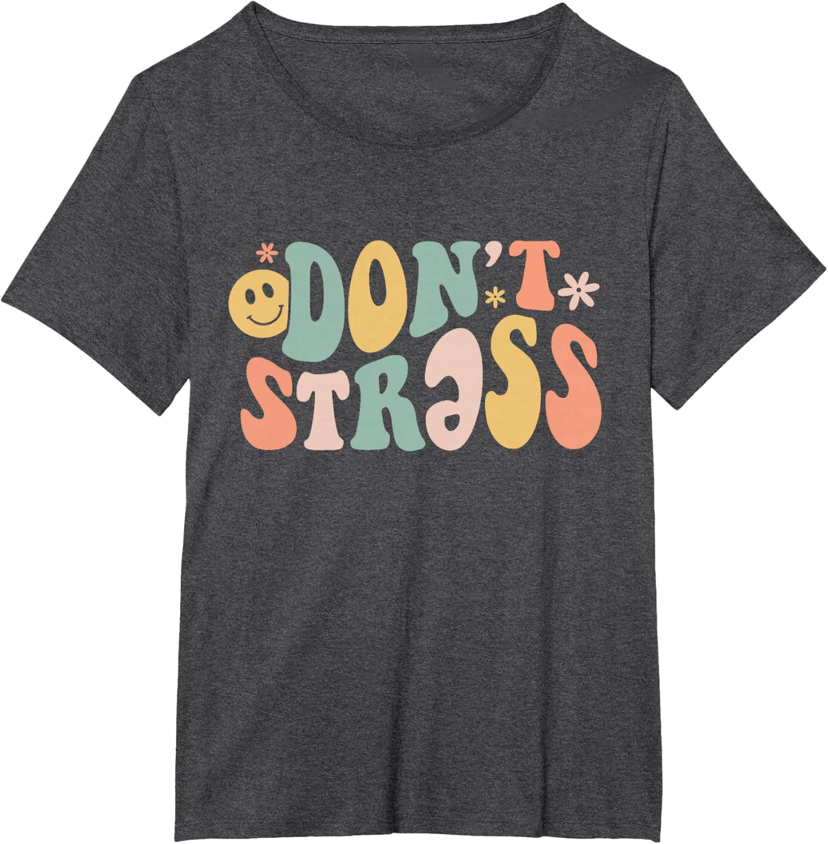 Don't Stress Schwa SLP Teacher Phonics Reading T-Shirt - Dark Heather Grey