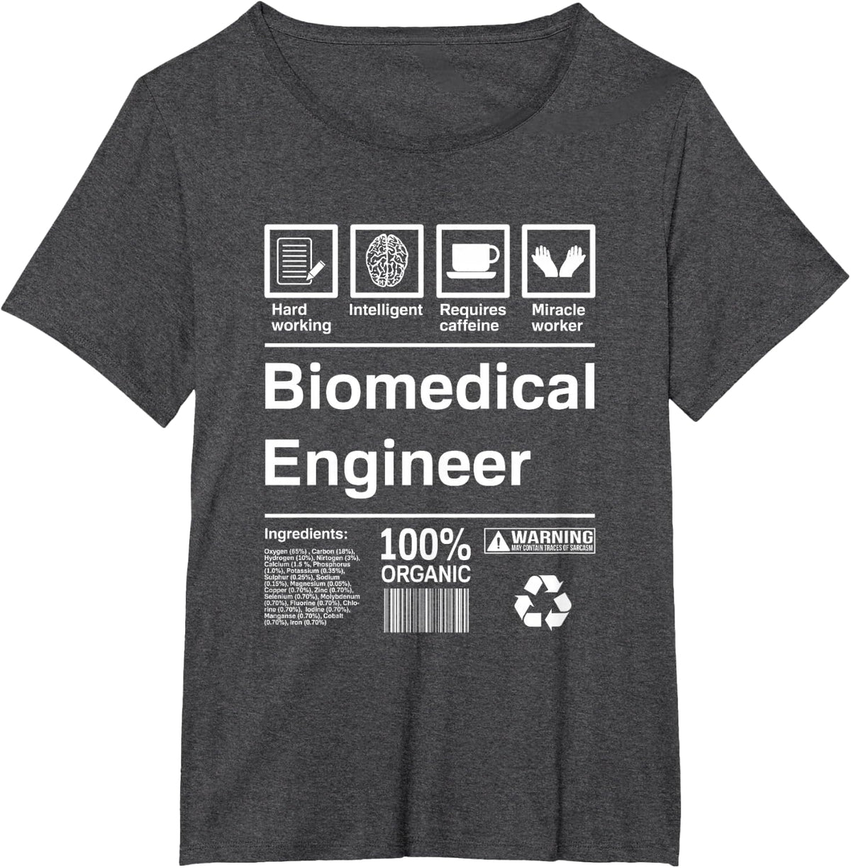 Biomedical Engineer T-Shirt T-Shirt - Dark Heather Grey