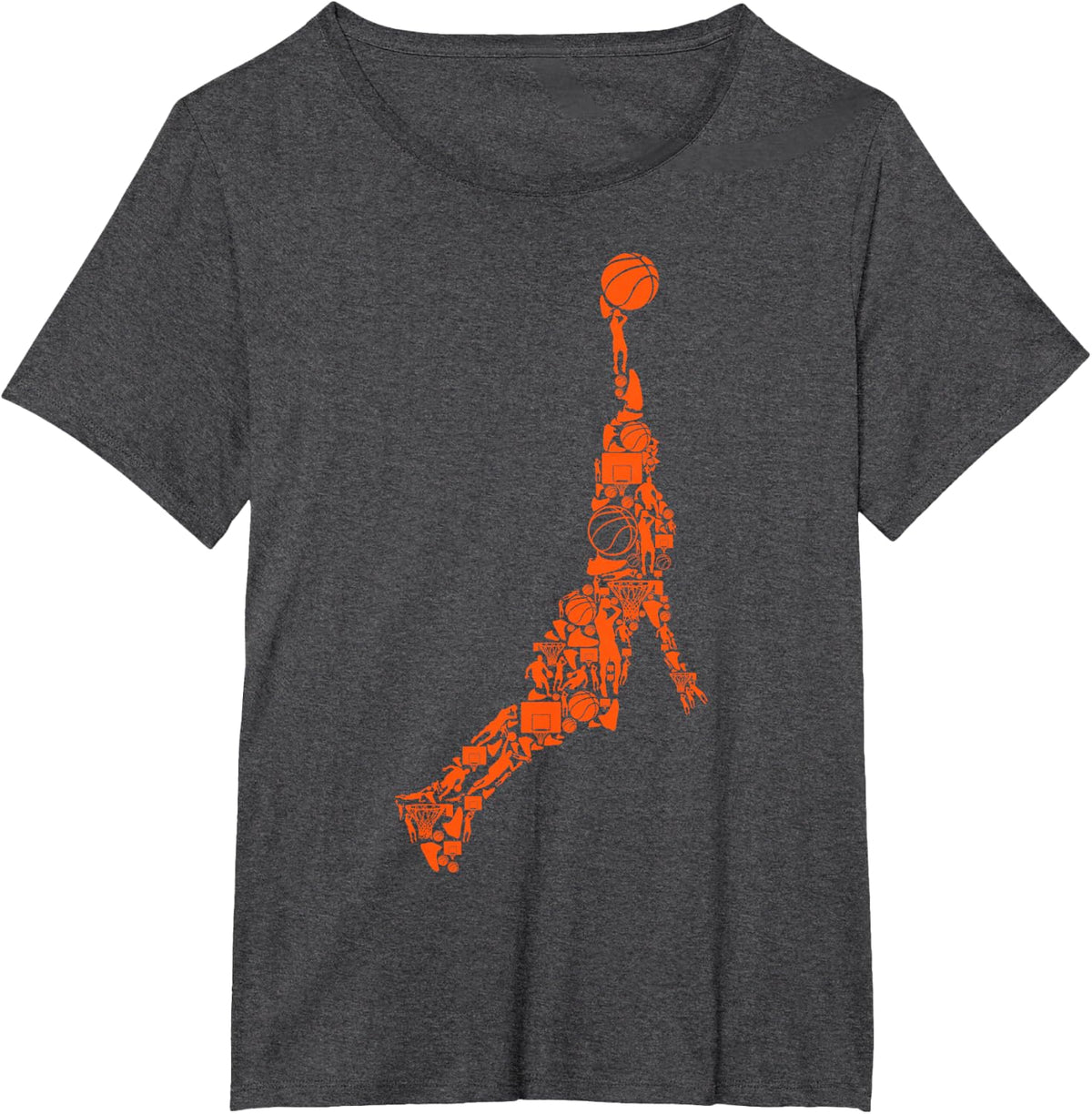 Basketball Basketball Boys Men Children T-Shirt - Dark Heather Grey