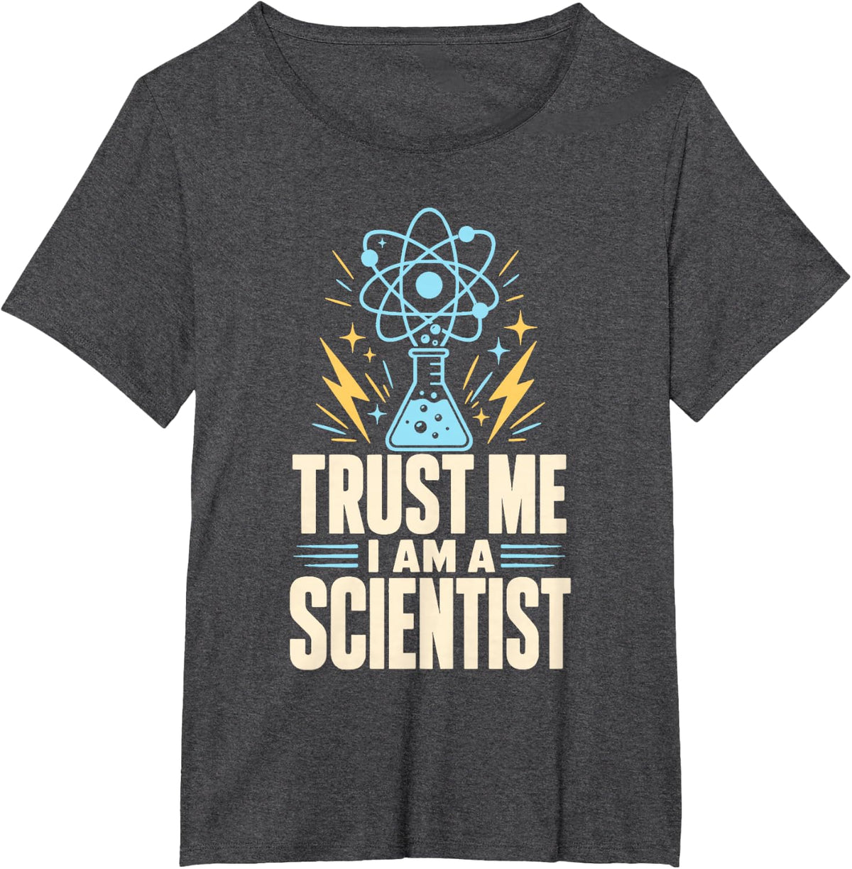Trust Me I Am A Scientist Chemistry Physics T-Shirt - Dark Heather Grey