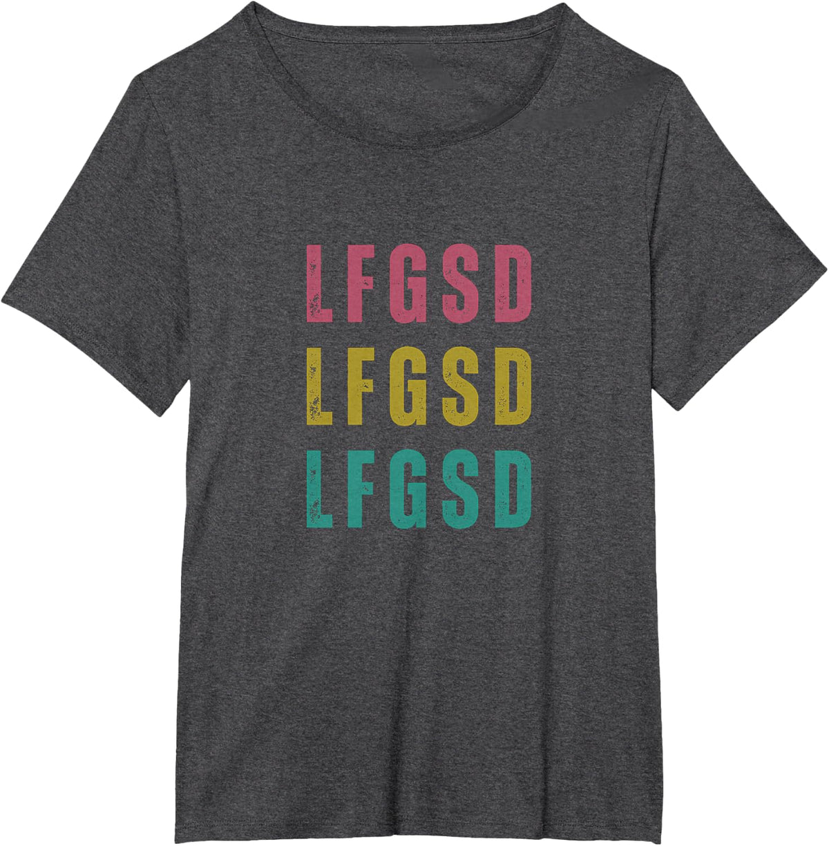 LFGSD Baseball fan San Diego Sports LFG SD Let's Go T-Shirt - Dark Heather Grey