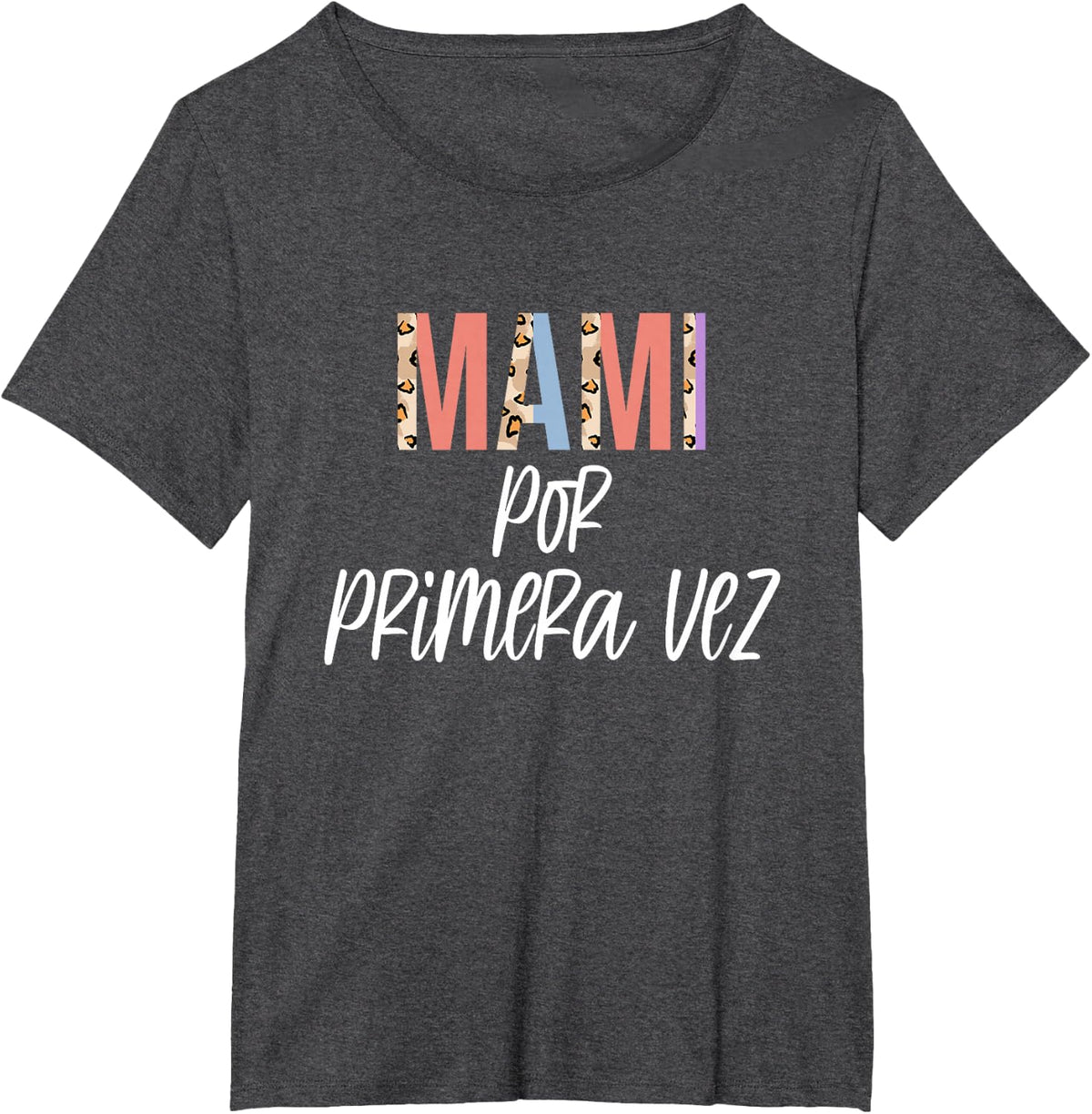 Anuncio De Embarazo para Mami Spanish Mommy T-Shirt - Dark Heather Grey