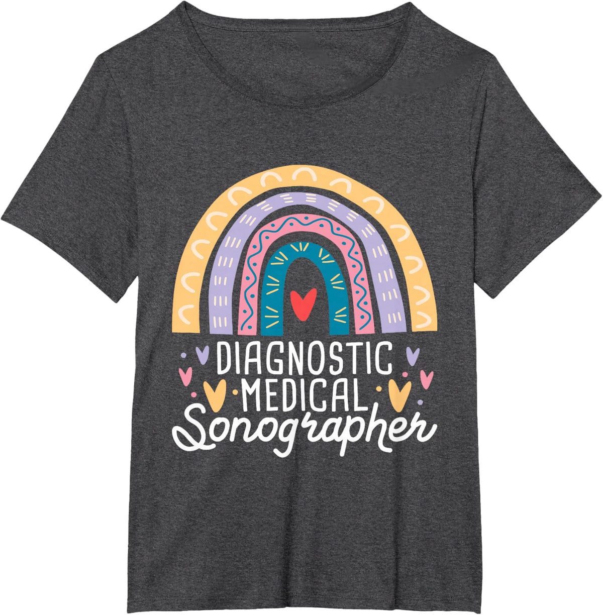 Diagnostic Medical Sonographer Tees T-Shirts Ultrasound Tech Sonography Gift - Dark Heather Grey