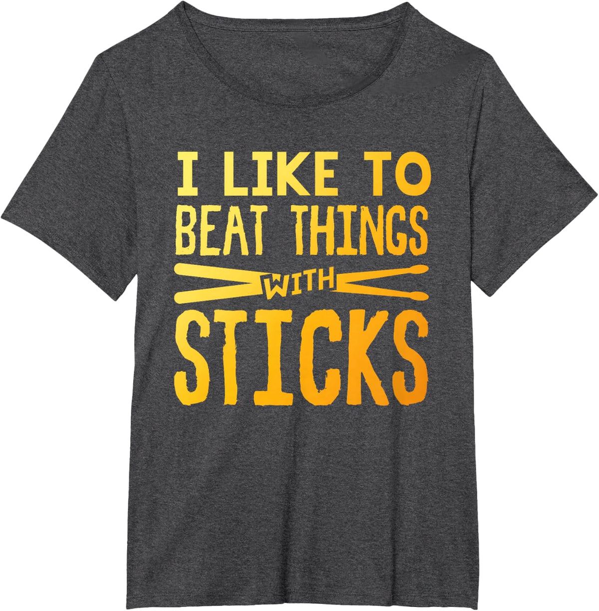 Funny Drumming Art for Men Women Drumline Drum Set Drummer T-Shirt - Dark Heather Grey
