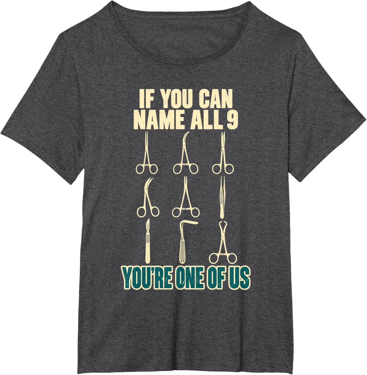 Sterile Processing Tech Surgical Instruments SPD Scrub Tech T-Shirt - Dark Heather Grey