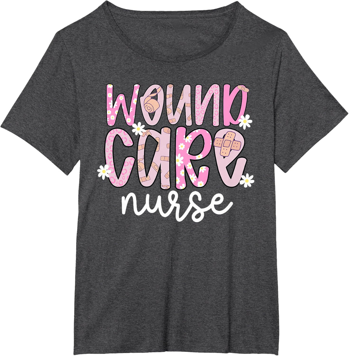 Wound Care Nurse Best Wound Nurse Wound Care Nursing T-Shirt - Dark Heather Grey