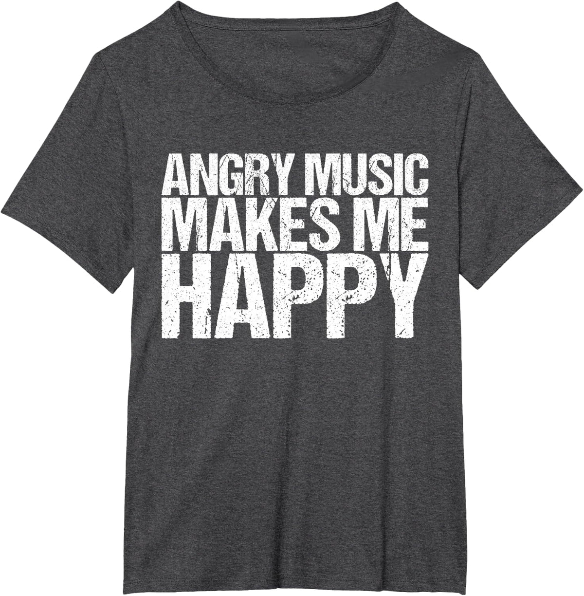 Funny Rockn Roll Saying T-Shirt for a Hard Rock Music Fan T-Shirt - Dark Heather Grey